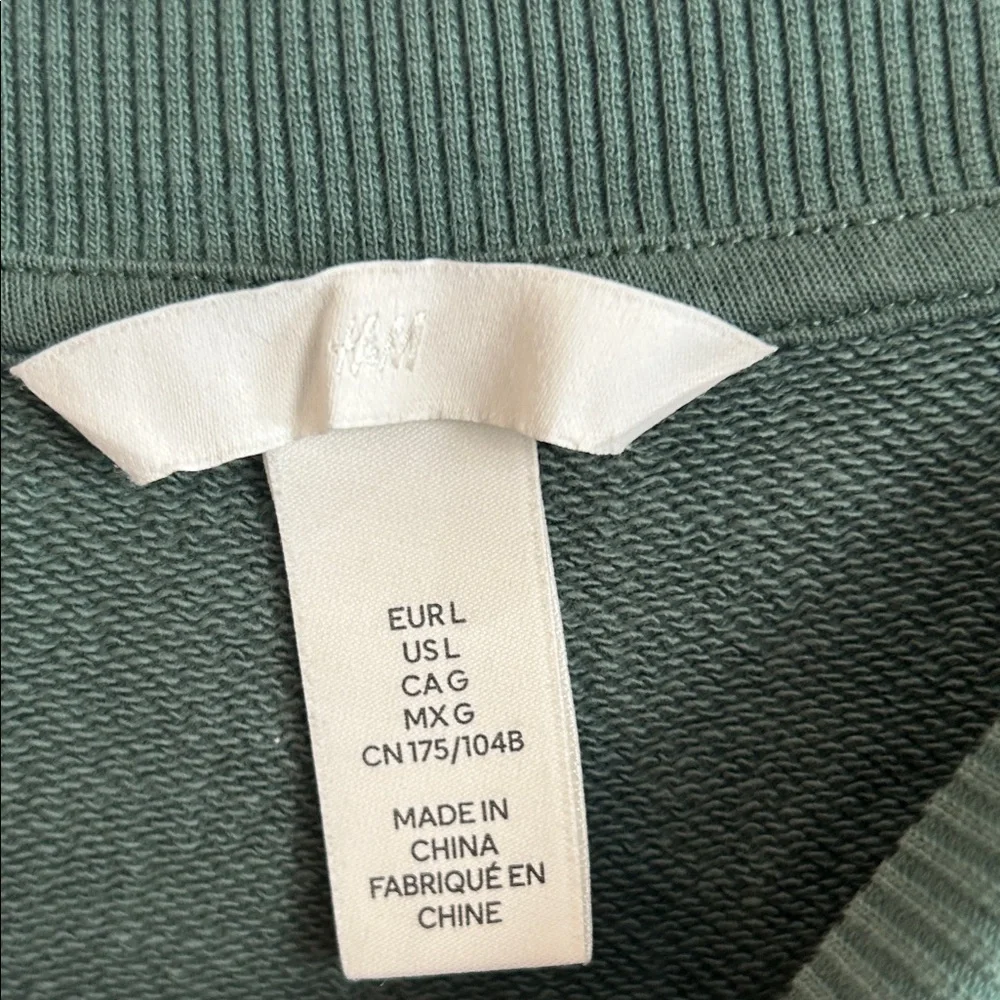 H&M Dark Green Crew Neck Sweater - Picture 3 of 4